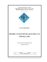 Tìm Hiểu Tài Nguyên Du Lịch Nhân Văn Tỉnh Bạc Liêu