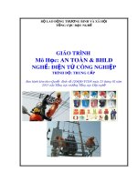 Giáo trình An toàn và bảo hộ lao động (Nghề Điện tử công nghiệp)