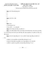 Đề kiểm tra học kì 1 môn Toán lớp 6 năm học 2016-2017 – Phòng Giáo dục và Đào tạo huyện Bình Chánh