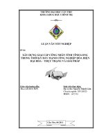 Xây Dựng Giai Cấp Công Nhân Tỉnh Vĩnh Long Trong Thời Kỳ Đẩy Mạnh Công Nghiệp Hóa Hiện Đại Hóa