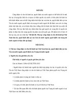 BTHK môn thủ tục giải quyết việc dân sự Thủ tục công nhận và cho thi hành tại Việt Nam bản án, quyết định dân sự của Toà án nước ngoài, quyết định của trọng tài nước ngoài