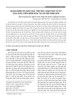 Quan điểm về giáo dục trẻ rối loạn phổ tự kỷ của giáo viên mầm non tại Hà Nội năm 2019