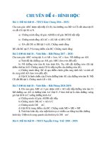 Tổng hợp chuyên đề Hình học thi vào lớp 10