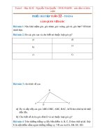 Tổng hợp phiếu bài tập môn Hình học lớp 6 học kì 2 (Tuần 22)