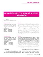 Câu hỏi về tính pháp lý của “đường lưỡi bò liền nét” trên biển Đông