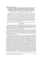 Đánh giá chất lượng hệ thống truyền thông đa chặng sử dụng kỹ thuật lựa chọn chuyển tiếp từng phần trong vô tuyến nhận thức dạng nền