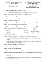 Đề khảo sát chất lượng giữa học kì 1 môn Toán lớp 6 năm học 2018-2019 – Phòng Giáo dục và Đào tạo quận Hà Đông