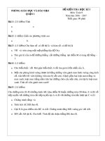 Đề kiểm tra học kì 1 môn Toán lớp 9 năm học 2016-2017 – Phòng Giáo dục và Đào tạo Quận 1