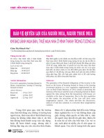 Bảo vệ quyền lợi của người mua, người thuê mua khi bảo lãnh mua bán, thuê mua nhà ở hình thành trong tương lai