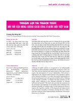 Thuận lợi và thách thức đối với vận động chính sách công ở Quốc hội Việt Nam