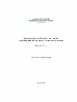 Phân lập và tuyển chọn các chủng Azotobacter để ứng dụng trong nông nghiệp : Đề tài NCKH. QT.02.17