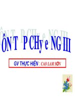 Bài giảng Giải tích 12 - Tiết 64: Ôn tập chương 3