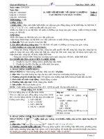 Giáo án Hình học 9 - Một số hệ thức về cạnh và đường cao trong tam giác vuông