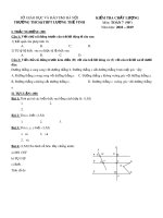 Kiểm tra chất lượng môn Toán lớp 7 năm học 2018-2019 - Trường THCS&THPT Lương Thế Vinh
