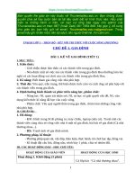 TRỌN BỘ Giáo án Tự nhiên xã hội lớp 1 Sách Kết nối tri thức với cuộc sống