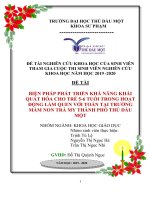 Biện pháp phát triển khả năng khái quát hóa cho trẻ 5 6 tuổi trong hoạt động làm quen với toán tại trường mầm non trà my, thành phố thủ dầu một, GVHD đỗ THị quỳnh ngọc (1) đã chuyển đổi