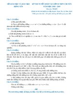 Đề thi tuyển sinh vào lớp 10 THPT chuyên môn Toán năm học 2018-2019 – Sở Giáo dục và Đào tạo Hưng Yên