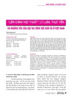 “Liêm chính học thuật”: Lý luận, thực tiễn và những yêu cầu đặt ra trên thế giới và ở Việt Nam