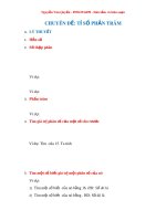 Chuyên đề Toán lớp 6: Tỉ số phần trăm