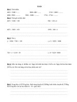 ôn tập toán và tiếng việt cuoi năm