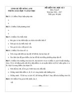 Đề kiểm tra học kì 1 môn Toán lớp 9 năm học 2016-2017 – Sở Giáo dục và Đào tạo huyện Đông Anh