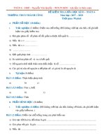 Đề kiểm tra giữa học kì 2 môn Toán lớp 6 năm học 2017-2018 – Trường THCS Thành Công