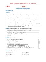 Bài tập Hình học 6: Ôn tập chương 2