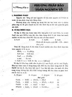 Giới thiệu các phương pháp giải nhanh bài tập trắc nghiệm Hóa vô cơ: Phần 2