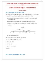 10 bài tập củng cố kiến thức Hình học 6 trong học kì 1