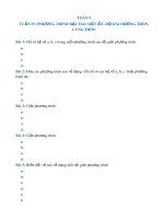 Bài tập Toán lớp 9: Phương trình bậc hai một ẩn - độ dài đường tròn, cung tròn