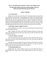 TIỂU LUẬN MÔN HOẠCH ĐỊNH VÀ THỰC THI CHÍNH SÁCH