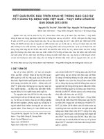 Kết quả bước đầu triển khai hệ thống báo cáo sự cố y khoa tại Bệnh viện Việt Nam – Thụy Điển Uông Bí giai đoạn 2013-2018
