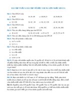 Bài tập Số học 6 - Bài tập về ước chung lớn nhất