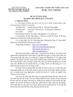 TRƯỜNG ĐẠI HỌC KINH TẾ KỸ THUẬT CÔNG NGHIỆP. ĐỀ ÁN TUYỂN SINH ĐẠI HỌC HỆ CHÍNH QUY NĂM 2019