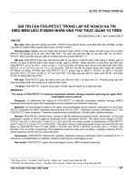 Giá trị của FDG - PET/CT trong lập kế hoạch xạ trị điều biến liều ở bệnh nhân ung thư thực quản 1/3 trên