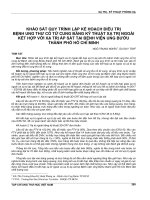 Khảo sát quy trình lập kế hoạch điều trị bệnh ung thư cổ tử cung bằng kỹ thuật xạ trị ngoài kết hợp với xạ trị áp sát tại Bệnh viện Ung Bướu thành phố Hồ Chí Minh