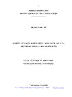 Nghiên cứu điều khiển giảm chấn thủy lực của hệ thống treo cabin xe đầu kéo 