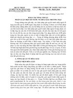 BÁO CÁO TỔNG THUẬT PHÁP LUẬT MỘT SỐ NƯỚC VỀ HÒA GIẢI THƯƠNG MẠI