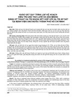 Khảo sát quy trình lập kế hoạch điều trị ung thư lưỡi và sàn miệng bằng kỹ thuật xạ trị ngoài kết hợp với xạ trị áp sát tại Bệnh viện Ung Bướu thành phố Hồ Chí Minh