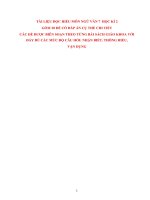 đề đọc - hiểu (phiếu học tập ) Ngữ văn 7 kì 2 có đáp án chi tiết