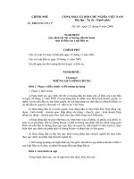 QUY ĐỊNH CHI TIẾT VÀ HƯỚNG DẪN THI HÀNH MỘT SỐ ĐIỀU CỦA LUẬT ĐẦU TƯ.