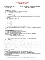 ĐỀ CƯƠNG ÔN THI LẠI LỚP 11 MÔN TOÁN 2019- 2020