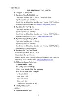 CHƯƠNG TRÌNH ĐÀO TẠO CAO ĐẲNG MẦM NON.HỌC PHẦN MÔI TRƯỜNG VÀ CON NGƯỜI