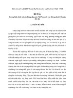 Tiểu luận Lịch sử xây dựng Đảng