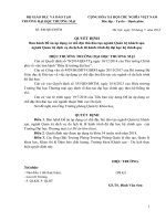 Đề án: Áp dụng cơ chế đặc thù đào tạo ngành: QUẢN TRỊ KHÁCH SẠN, Ngành:QUẢN TRỊ DỊCH VỤ DU LỊCH & LỮ HÀNH.Trình độ đại học hệ chính quy.