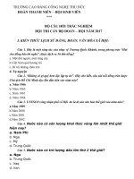 BỘ CÂU HỎI TRẮC NGHIỆM VÀ ĐÁP ÁN HỘI THI CÁN BỘ ĐOÀN – HỘI NĂM 2017