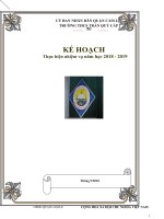KẾ HOẠCH Thực hiện nhiệm vụ năm học 2018 - 2019