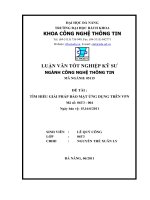 LUẬN VĂN TỐT NGHIỆP KỸ SƯ NGÀNH CÔNG NGHỆ THÔNG TIN . ĐỀ TÀI : TÌM HIỂU GIẢI PHÁP BẢO MẬT ỨNG DỤNG TRÊN VPN