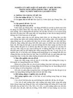 NGHIÊN CỨU ĐIỀU KIỆN VỀ KHÍ HẬU VÀ MÔI TRƯƠNG TRONG HANG ĐỘNG PHONG NHA - KẺ BÀNG PHỤC VỤ PHÁT TRIỂN DU LỊCH BỀN VỮNG.