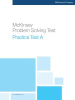 McKinsey problem solving test practice - Test A